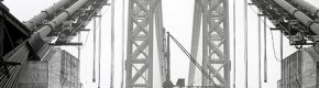 vintage photo of George Washington Bridge during construction